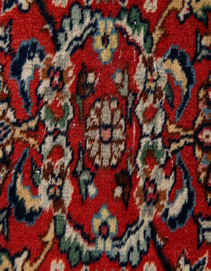 Detail image of  2' 11 x 11' 6  Hand Knotted Kashmir Wool Runner Rug