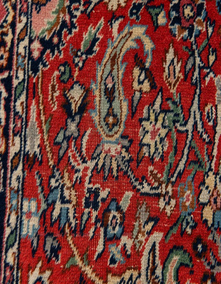 Detail image of  2' 11 x 11' 6  Hand Knotted Kashmir Wool Runner Rug