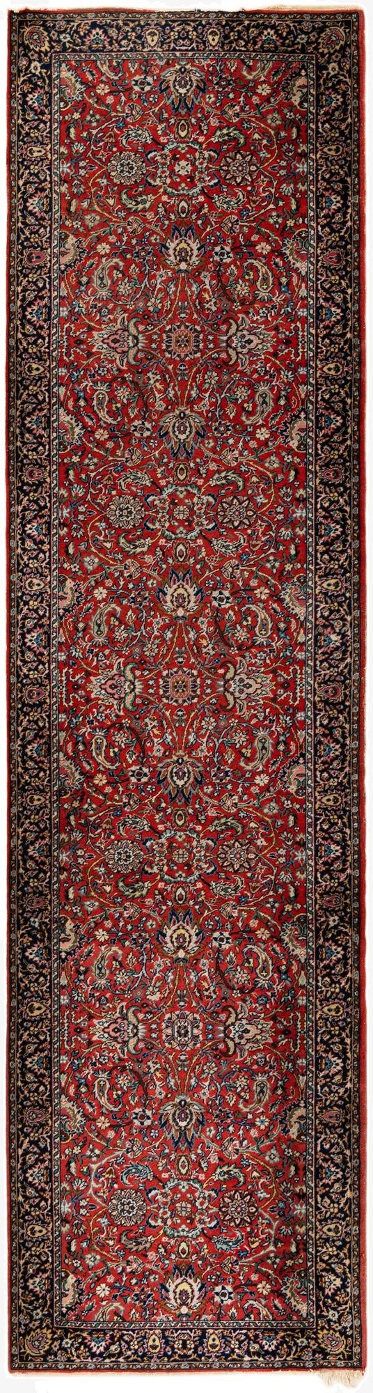  2' 11 x 11' 6  Hand Knotted Kashmir Wool Runner Rug