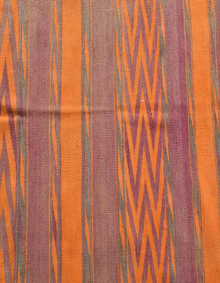 Detail image of  5' 3 x 14' 4  Hand Woven Kilim Fars Wool Runner Rug