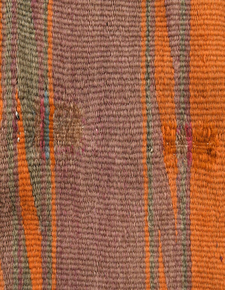 Detail image of  5' 3 x 14' 4  Hand Woven Kilim Fars Wool Runner Rug