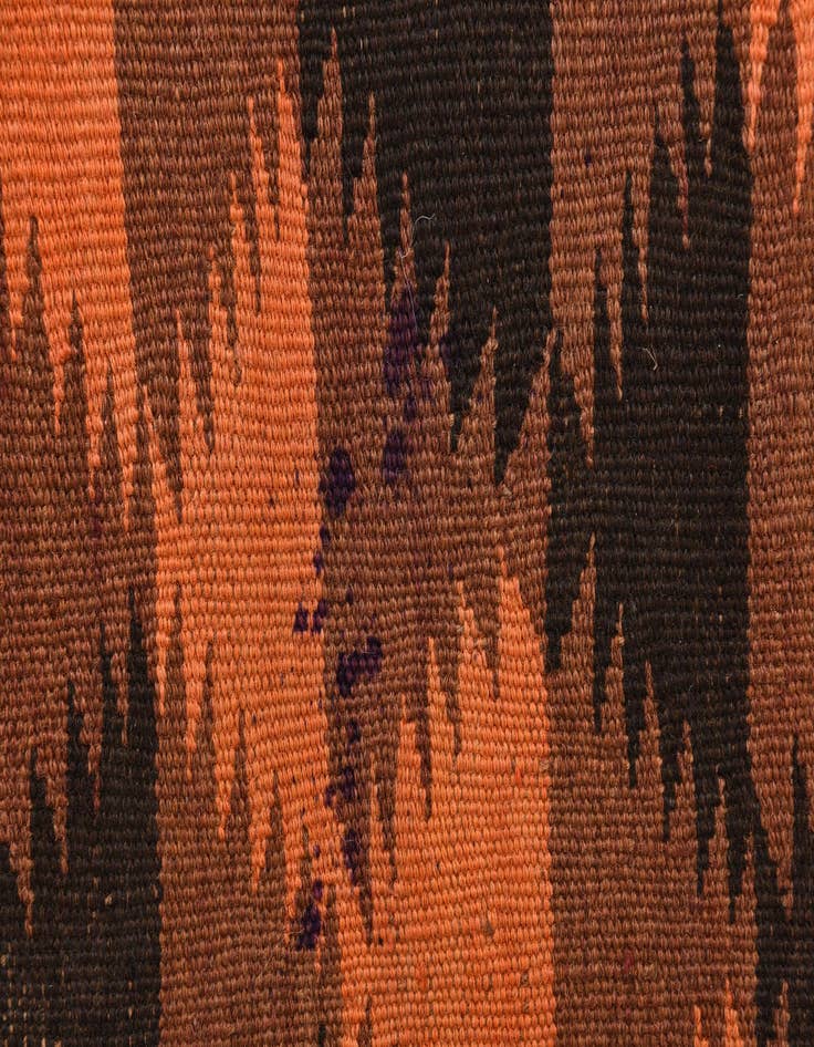 Detail image of  4' 7 x 15' 8  Hand Woven Kilim Fars Wool Runner Rug