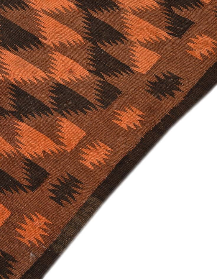 Detail image of  4' 7 x 15' 8  Hand Woven Kilim Fars Wool Runner Rug