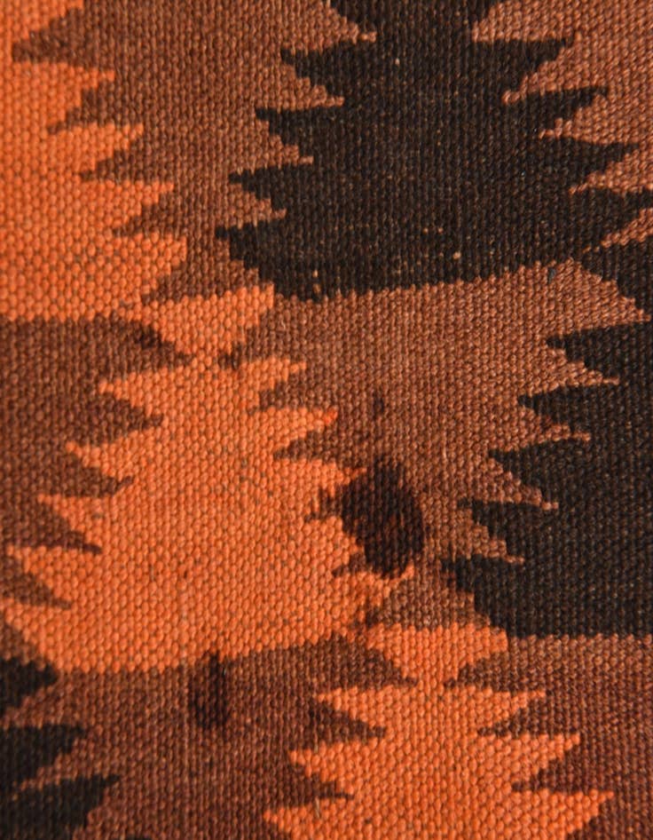 Detail image of  4' 7 x 15' 8  Hand Woven Kilim Fars Wool Runner Rug