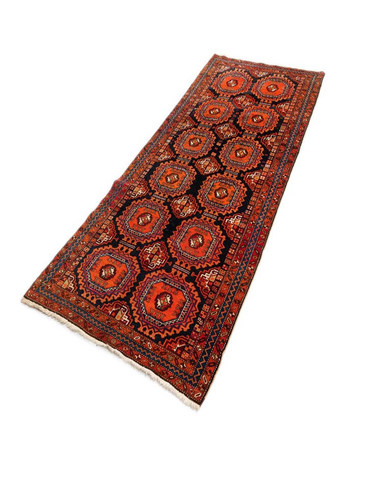 Detail image of  4' 7 x 10' 6 Koliaei Wool Runner Rug