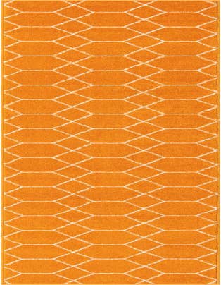 Detail image of  2' x 13' Lattice Frieze Runner Rug