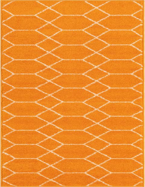 Detail image of  2' x 9' Lattice Frieze Runner Rug