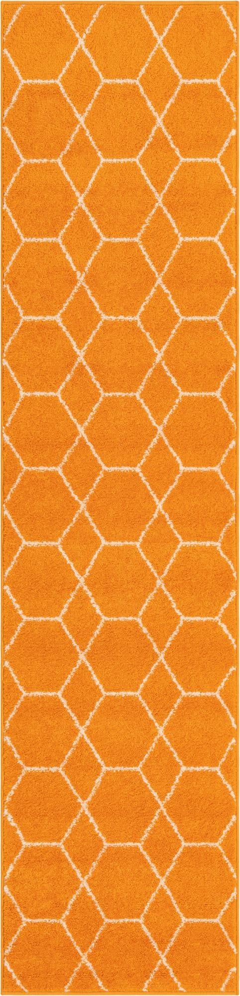  2' x 9' Lattice Frieze Runner Rug