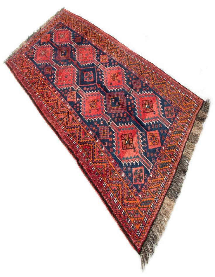 Detail image of  4' 9 x 10' 2  Hand Knotted Lori Persian Wool Runner Rug