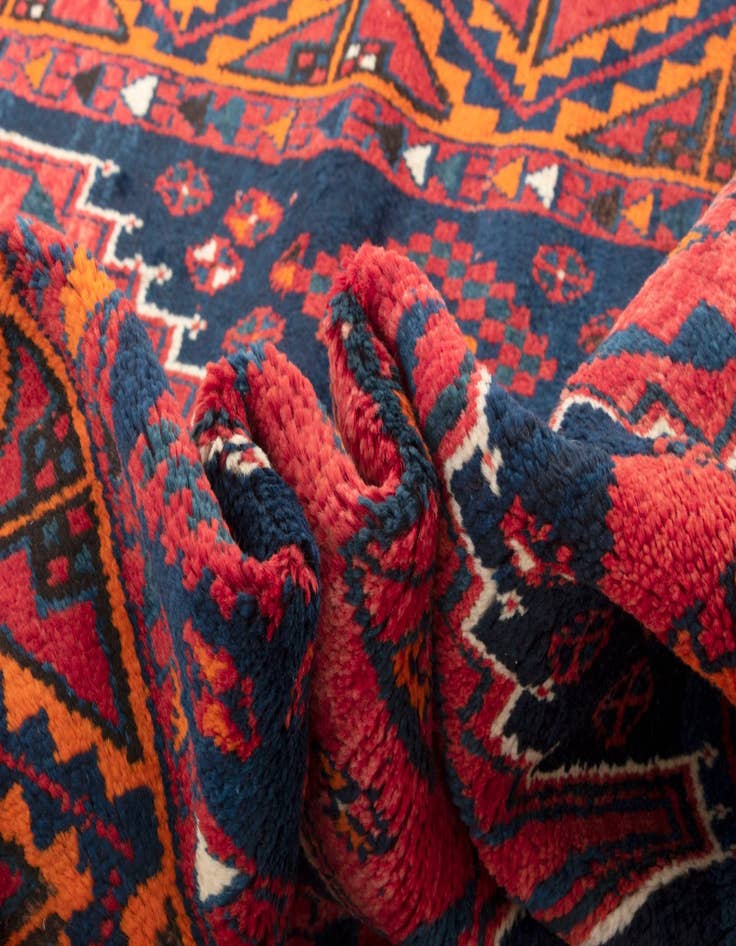 Detail image of  4' 9 x 10' 2  Hand Knotted Lori Persian Wool Runner Rug