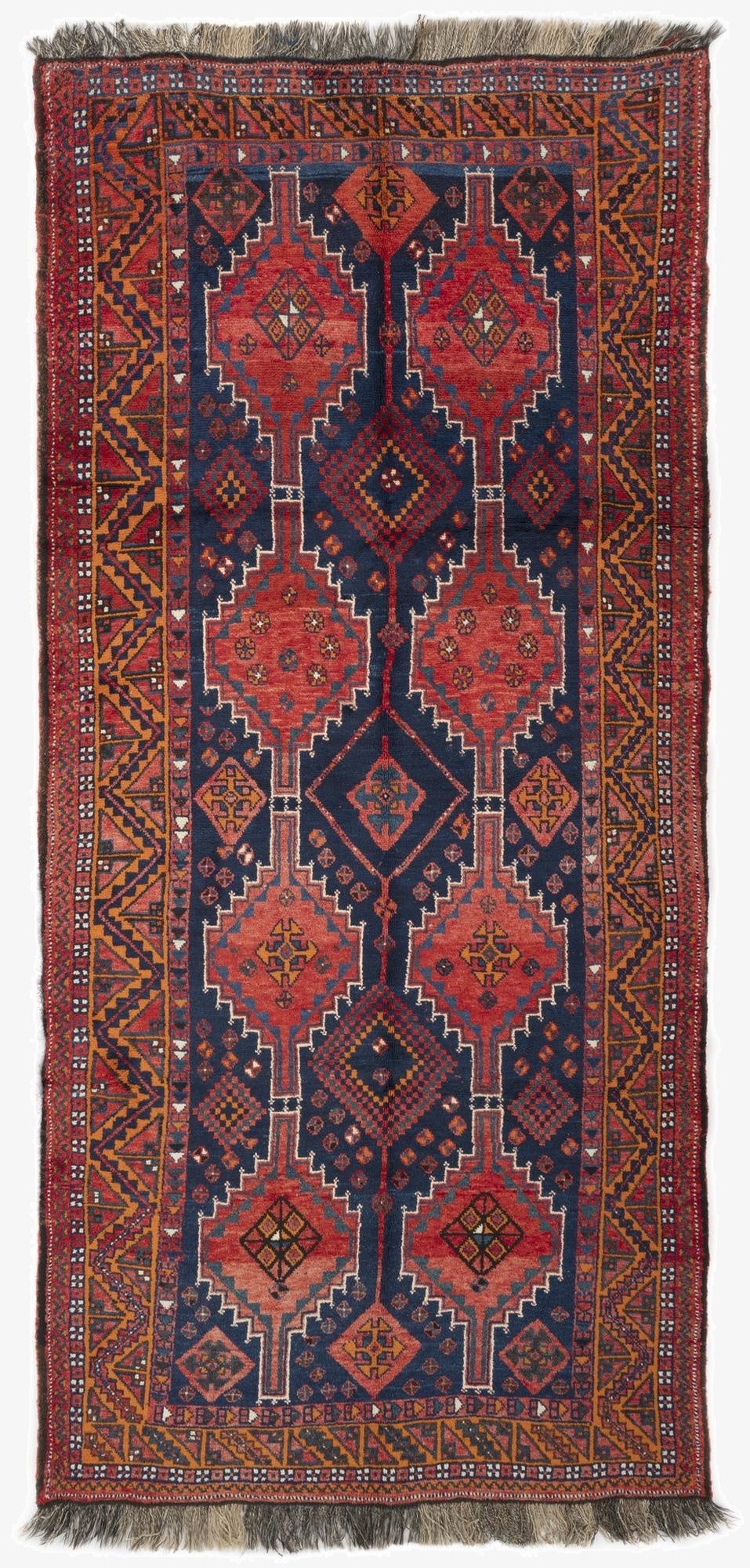  4' 9 x 10' 2  Hand Knotted Lori Persian Wool Runner Rug