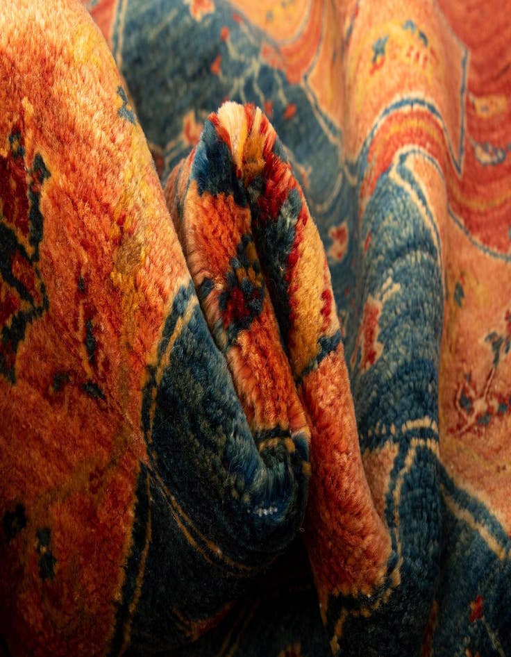 Detail image of  2' 11 x 9' 11 Luribaft Wool Runner Rug