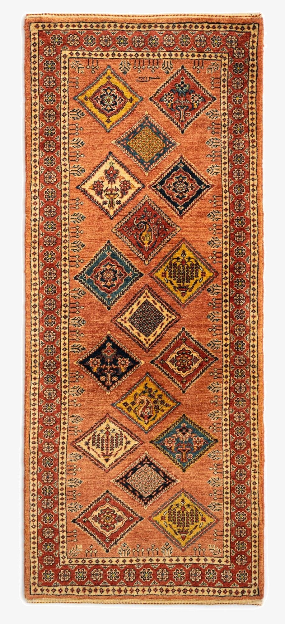  2' 9 x 6' 7 Luribaft Wool Runner Rug
