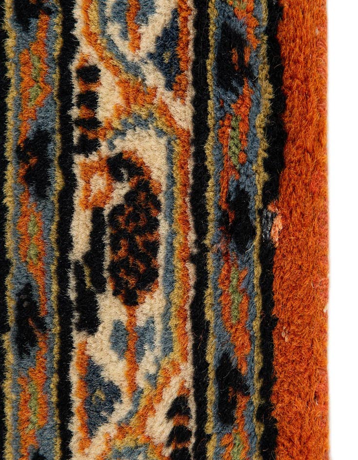 Detail image of  2' 4 x 4' 7  Hand Knotted Mir Wool Runner Rug