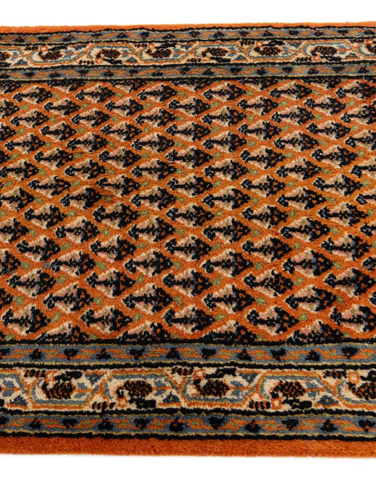Detail image of  2' 4 x 4' 7  Hand Knotted Mir Wool Runner Rug
