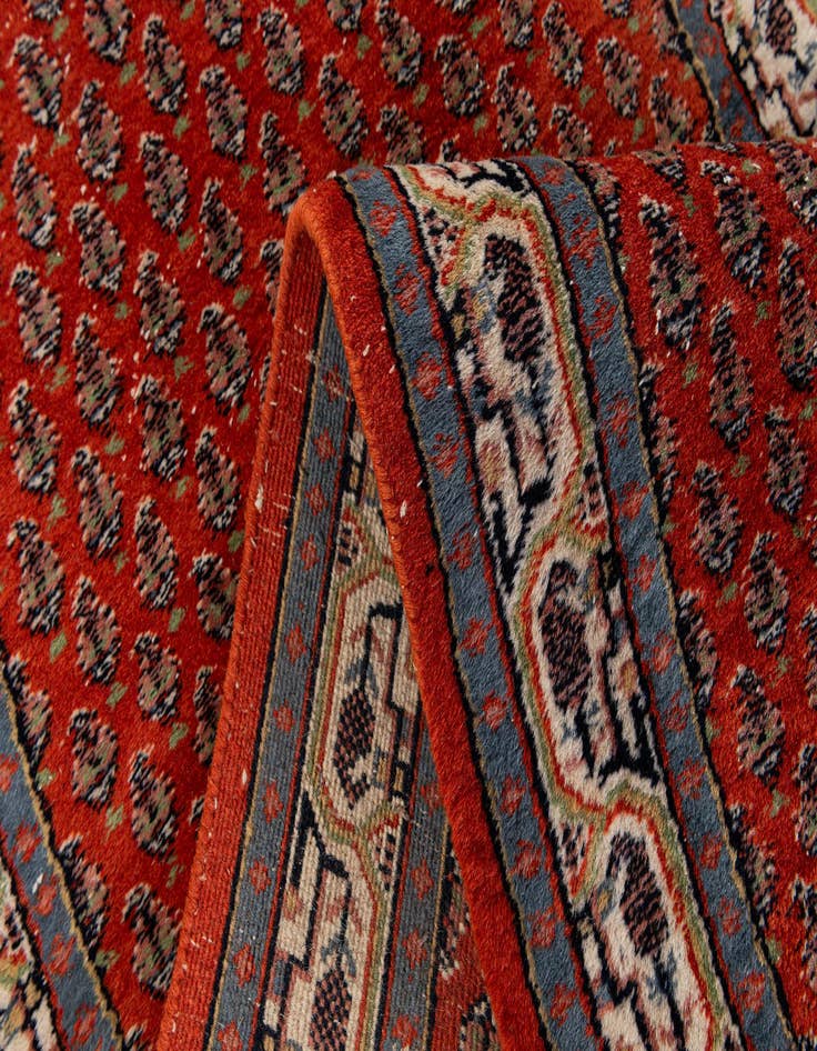 Detail image of  2' 8 x 11' 4  Hand Knotted Mir Wool Runner Rug