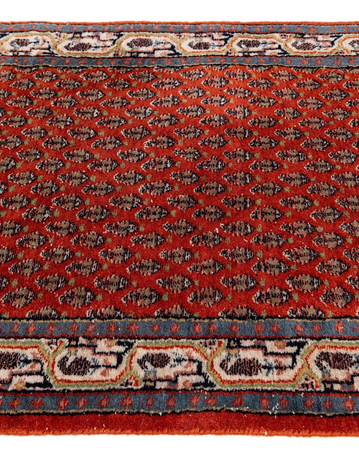 Detail image of  2' 8 x 11' 4  Hand Knotted Mir Wool Runner Rug