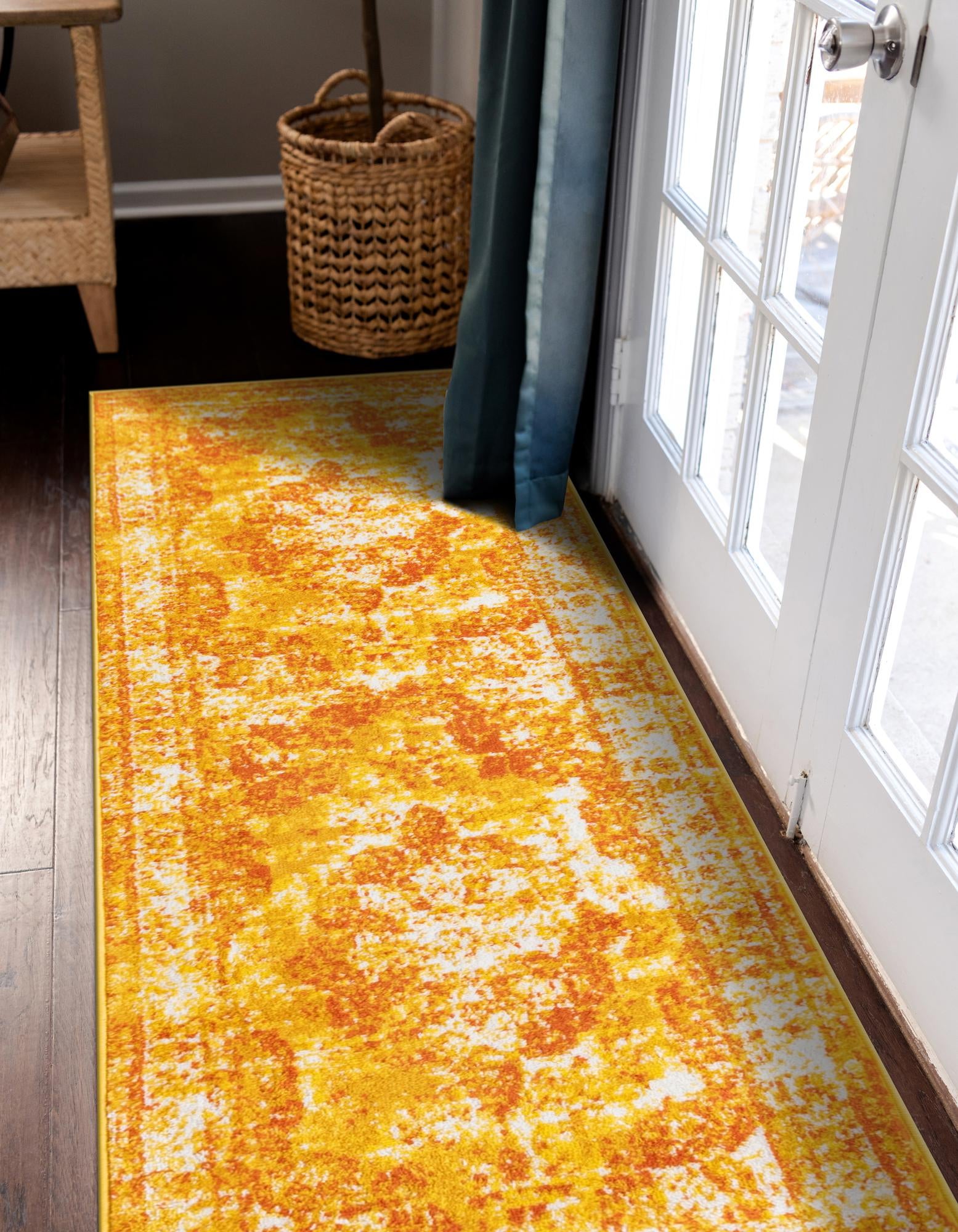 Orange 2' x 9' 10 Monte Carlo Runner Rug | Rugs.com