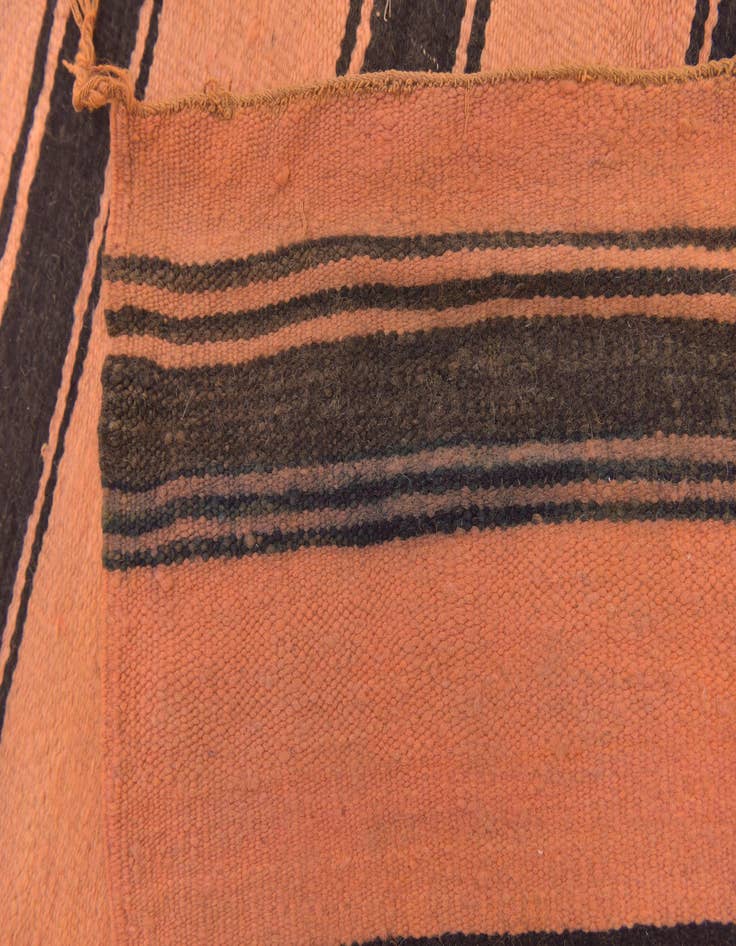 Detail image of  5' 8 x 13'  Hand Knotted Moroccan Wool Runner Rug