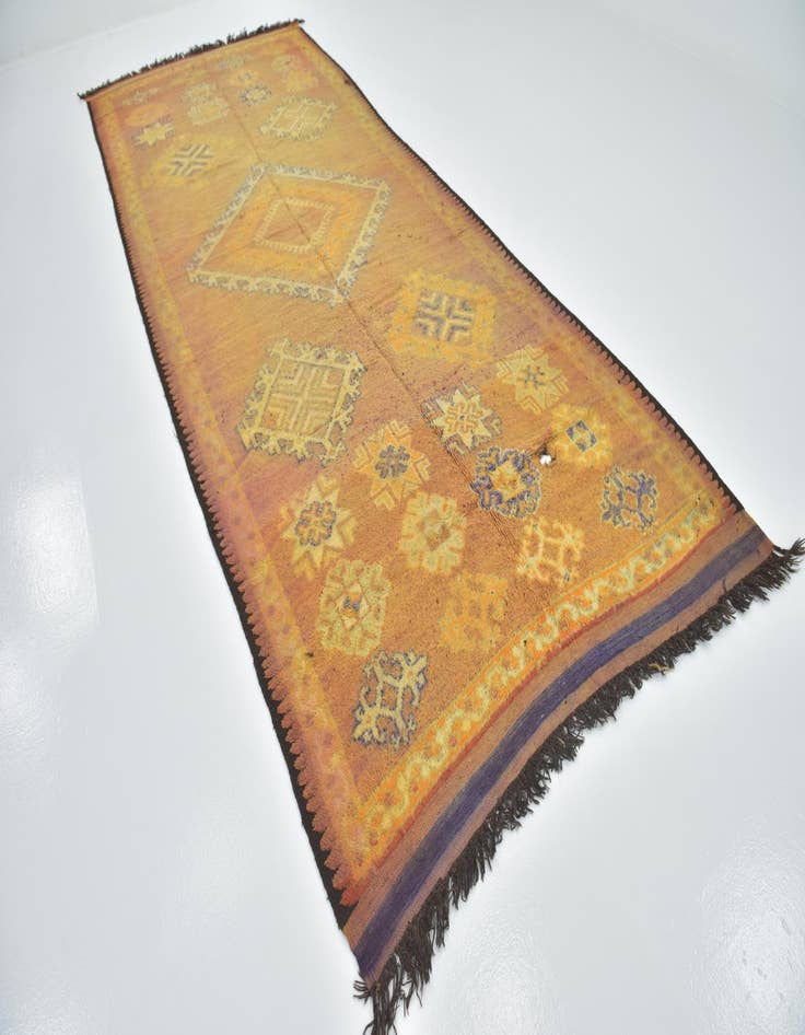 Detail image of  5' 10 x 15'  Hand Knotted Moroccan Wool Runner Rug