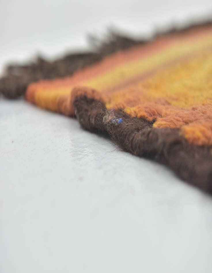 Detail image of  5' 10 x 15'  Hand Knotted Moroccan Wool Runner Rug