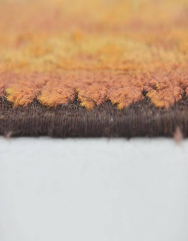 Detail image of  5' 10 x 15'  Hand Knotted Moroccan Wool Runner Rug