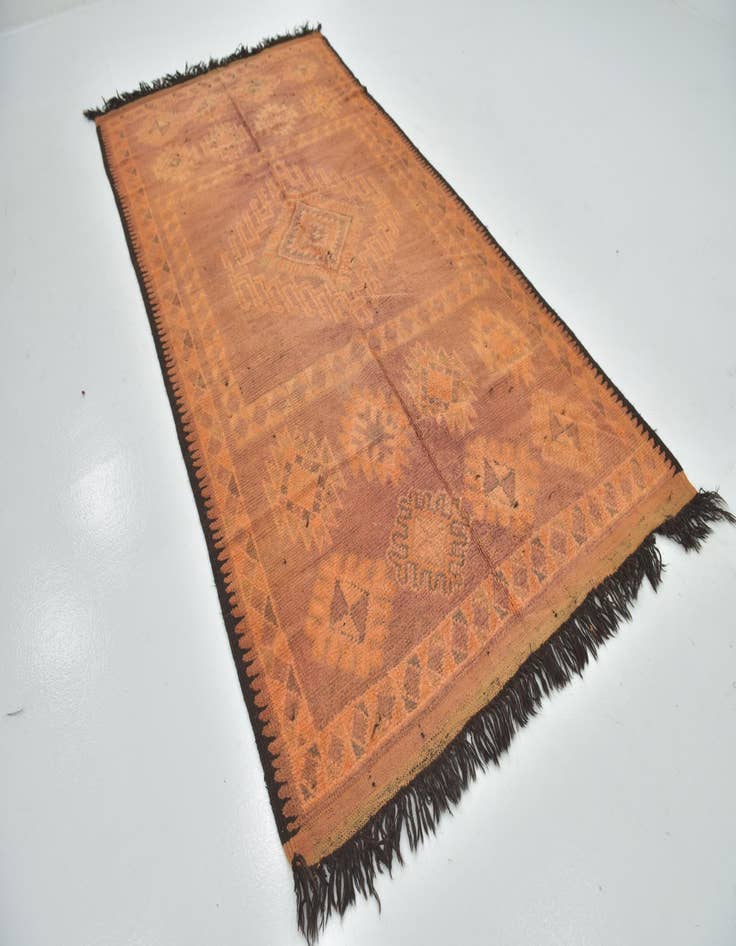 Detail image of  5' 7 x 10' 10  Hand Knotted Moroccan Wool Runner Rug