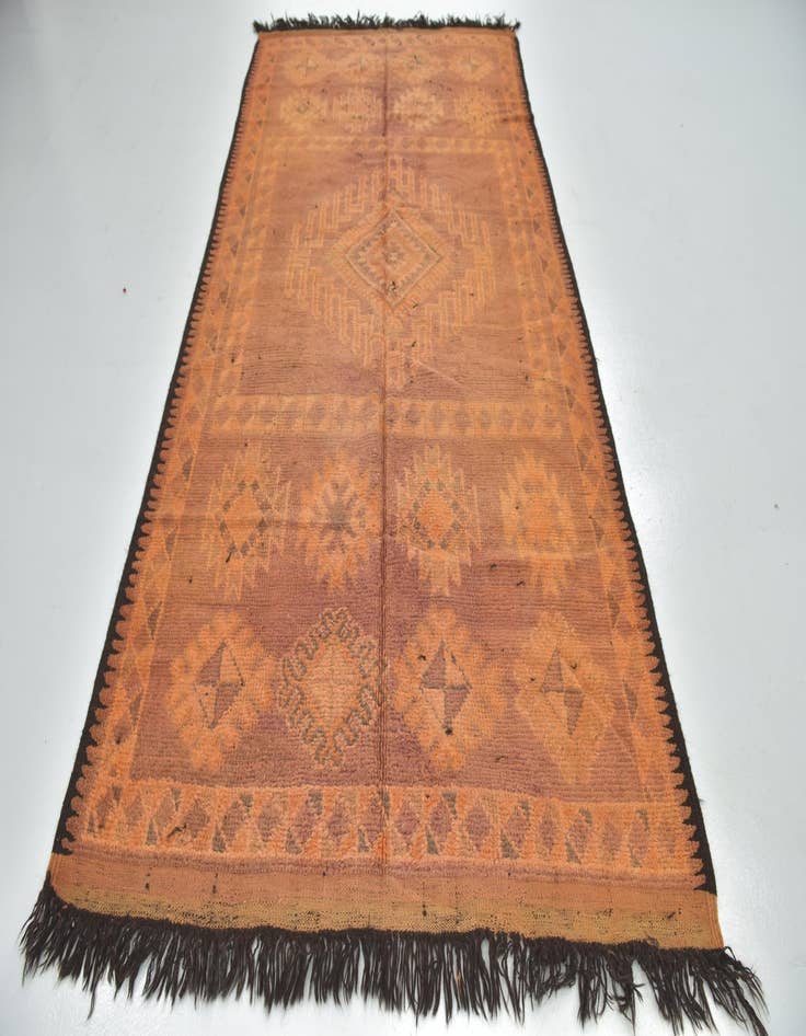 Detail image of  5' 7 x 10' 10  Hand Knotted Moroccan Wool Runner Rug