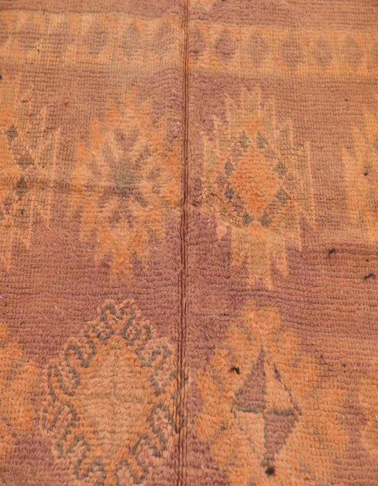 Detail image of  5' 7 x 10' 10  Hand Knotted Moroccan Wool Runner Rug