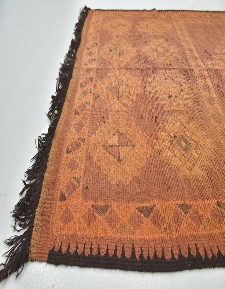 Detail image of  5' 7 x 10' 10  Hand Knotted Moroccan Wool Runner Rug