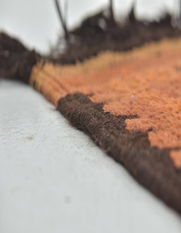 Detail image of  5' 7 x 10' 10  Hand Knotted Moroccan Wool Runner Rug