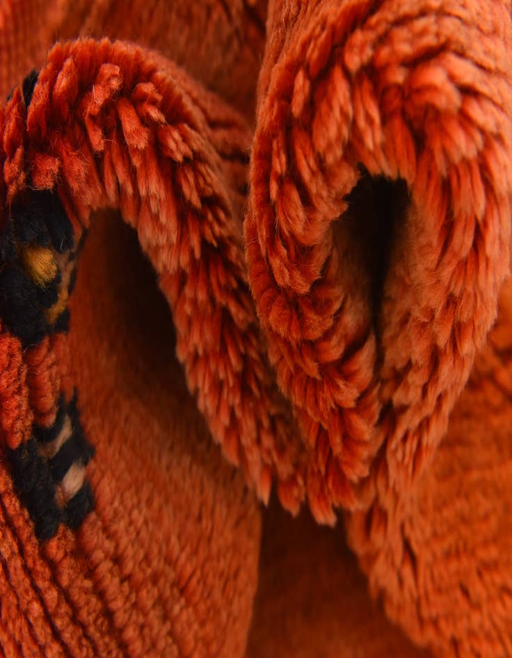 Detail image of  2' 9 x 6' 5  Hand Knotted Moroccan Wool Runner Rug