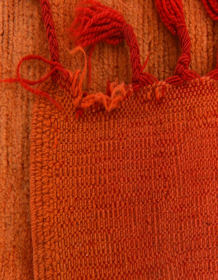 Detail image of  2' 9 x 6' 5  Hand Knotted Moroccan Wool Runner Rug