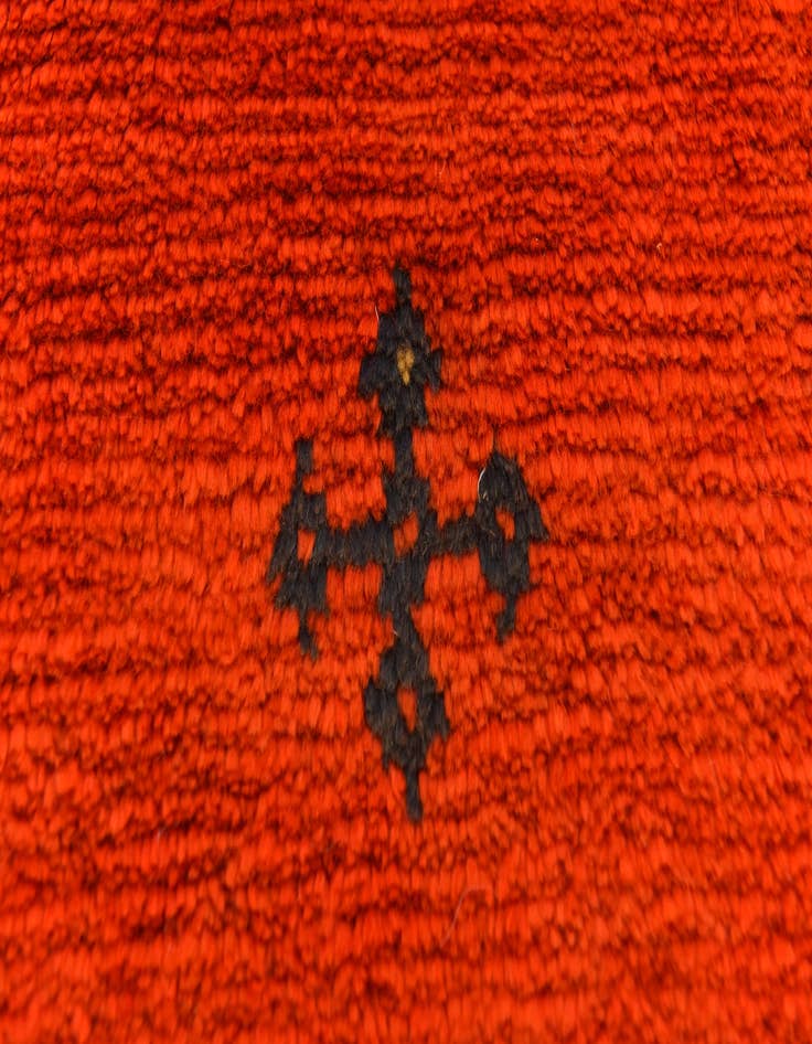 Detail image of  2' 9 x 6' 5  Hand Knotted Moroccan Wool Runner Rug