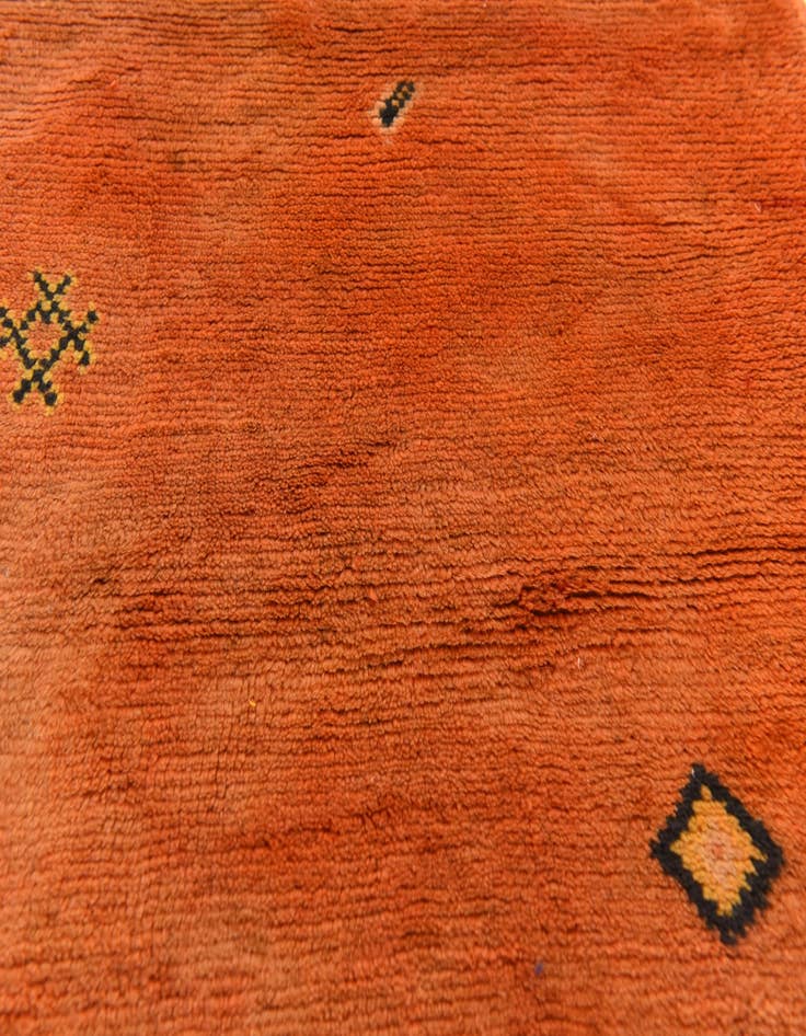 Detail image of  2' 9 x 6' 5  Hand Knotted Moroccan Wool Runner Rug