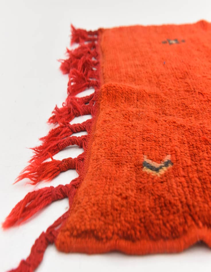 Detail image of  2' 9 x 6' 5  Hand Knotted Moroccan Wool Runner Rug