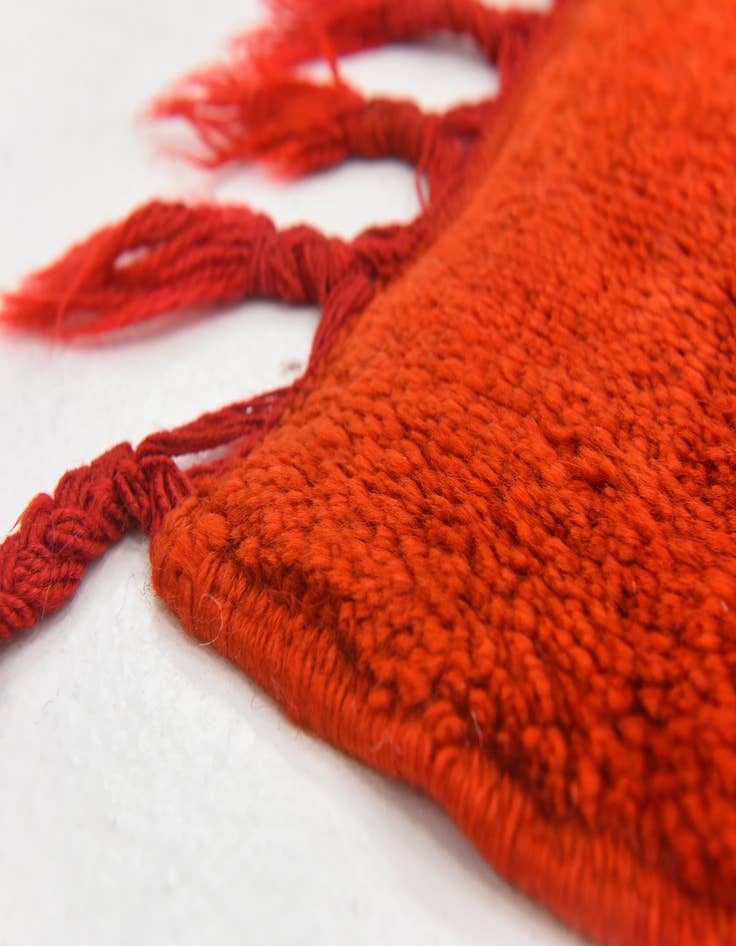 Detail image of  2' 9 x 6' 5  Hand Knotted Moroccan Wool Runner Rug