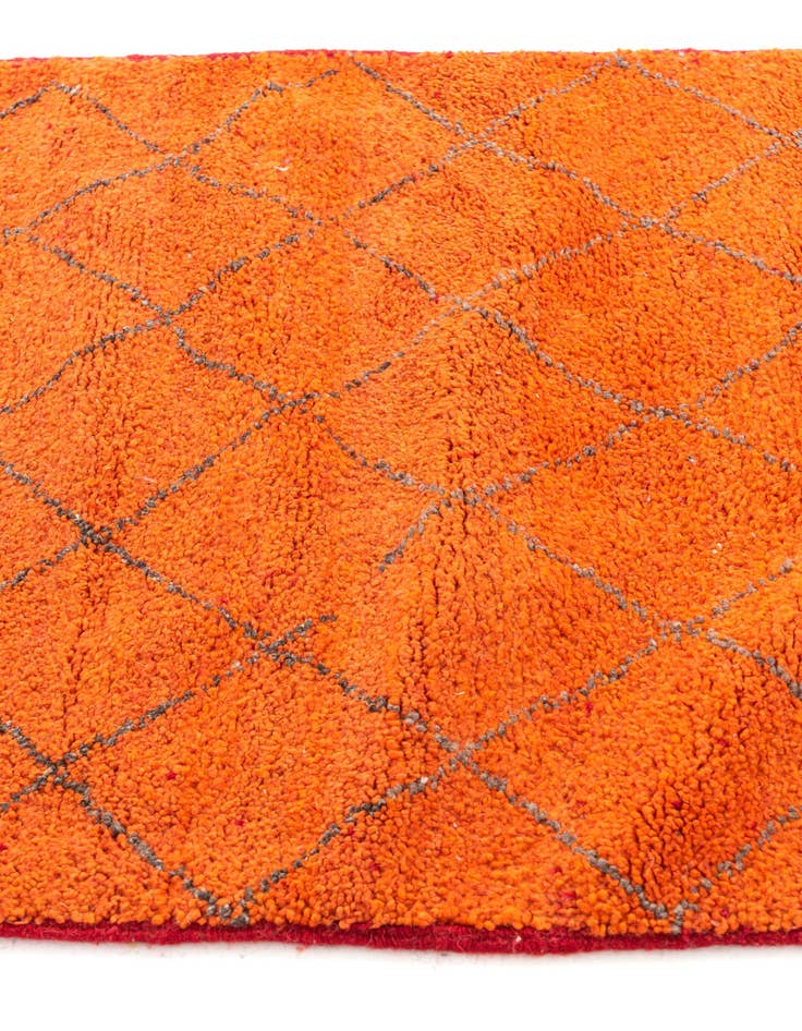 Detail image of  3' 5 x 9' 3  Hand Knotted Moroccan Wool Runner Rug