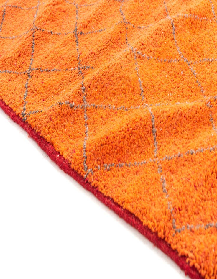 Detail image of  3' 5 x 9' 3  Hand Knotted Moroccan Wool Runner Rug