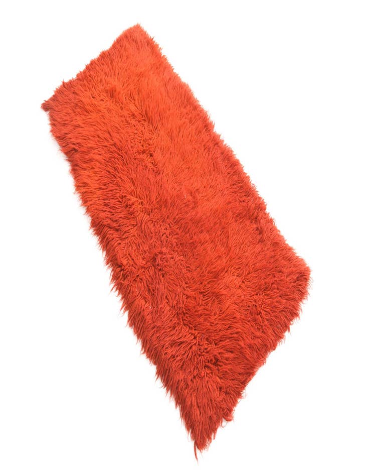 Detail image of  2' 1 x 4' 3  Hand Knotted Moroccan Wool Runner Rug