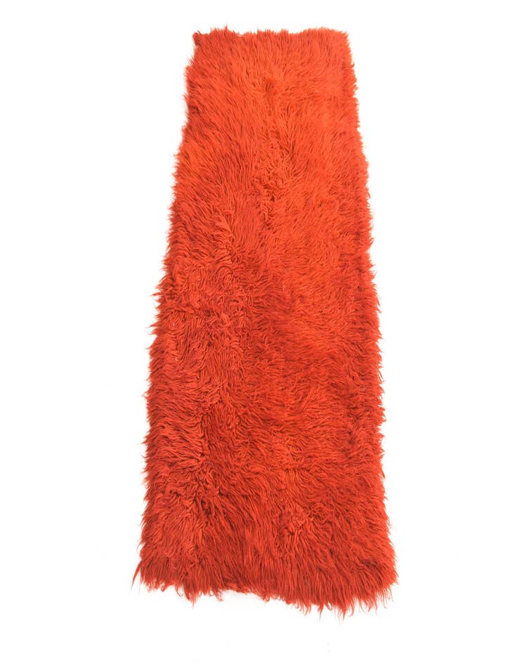 Detail image of  2' 1 x 4' 3  Hand Knotted Moroccan Wool Runner Rug