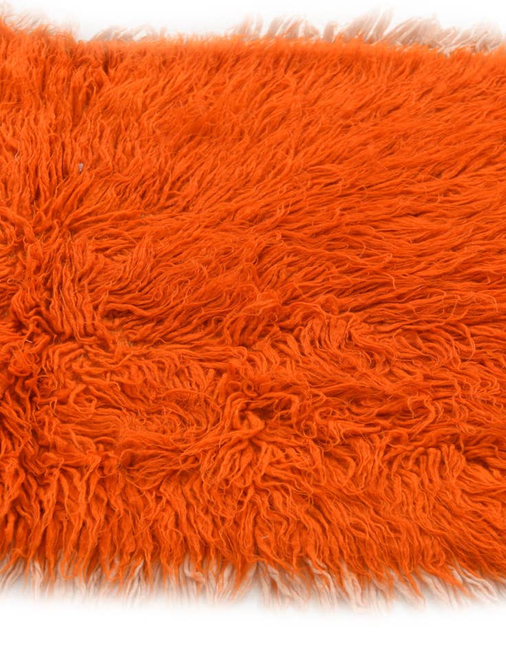 Detail image of  2' x 4'  Hand Knotted Moroccan Wool Runner Rug