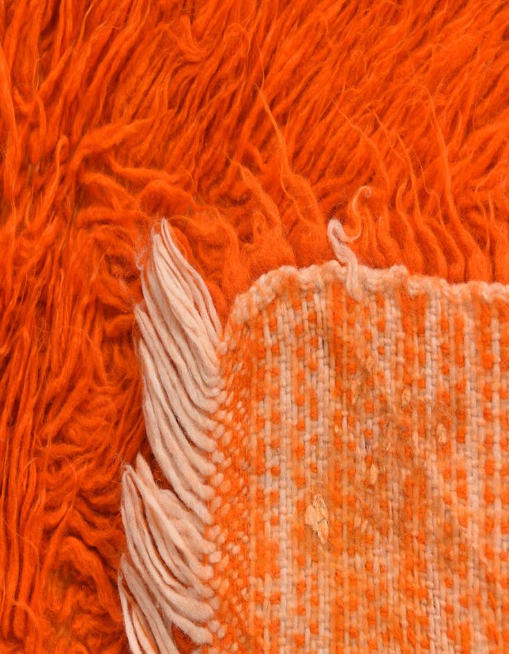 Detail image of  2' x 4'  Hand Knotted Moroccan Wool Runner Rug