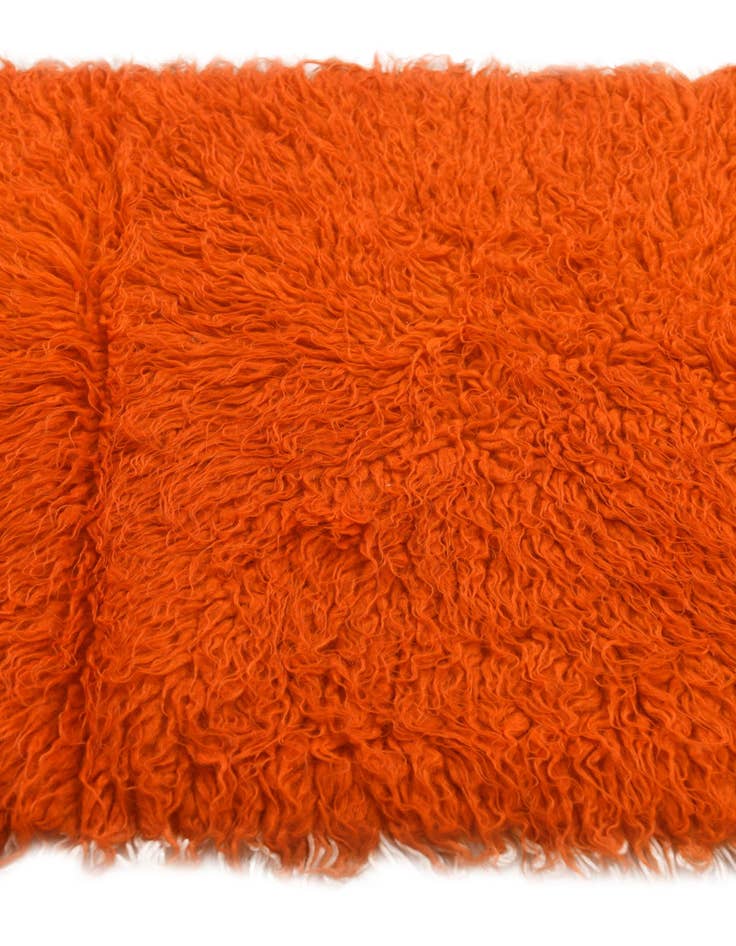 Detail image of  2' 2 x 4' 7  Hand Knotted Moroccan Wool Runner Rug