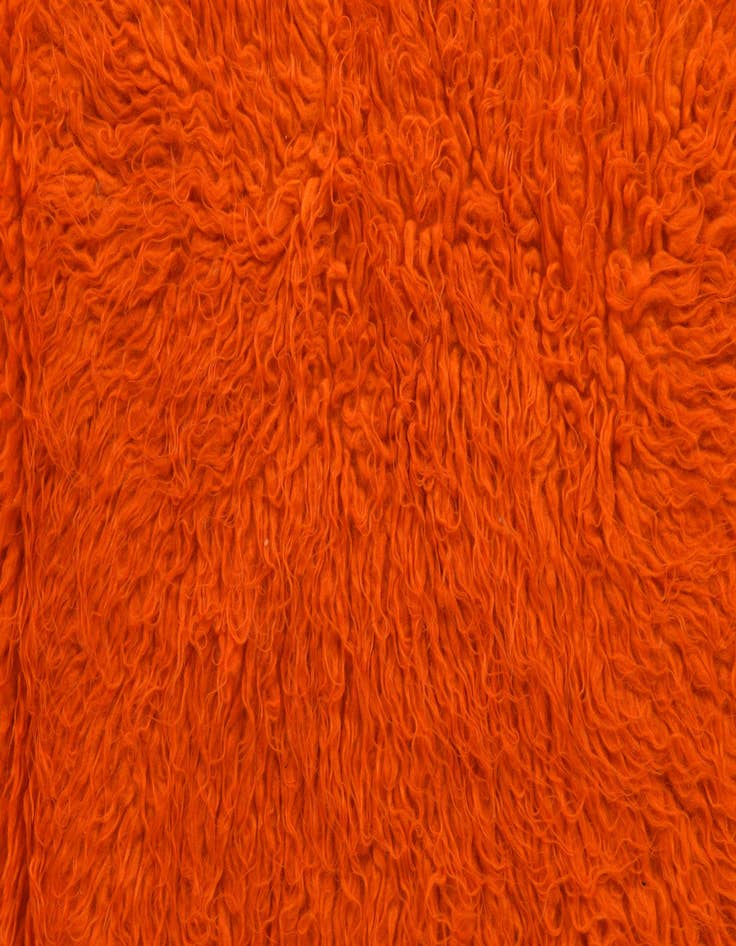 Detail image of  2' 2 x 4' 7  Hand Knotted Moroccan Wool Runner Rug