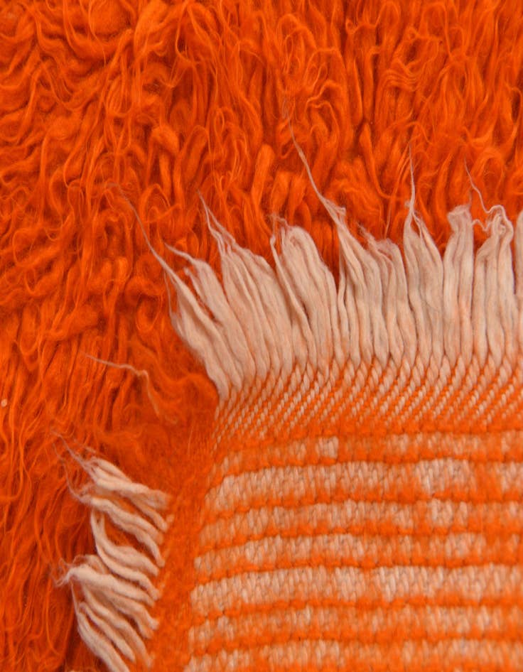 Detail image of  2' 2 x 4' 7  Hand Knotted Moroccan Wool Runner Rug