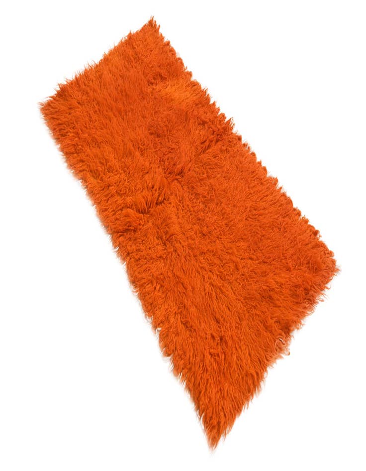 Detail image of  2' 1 x 4'  Hand Knotted Moroccan Wool Runner Rug