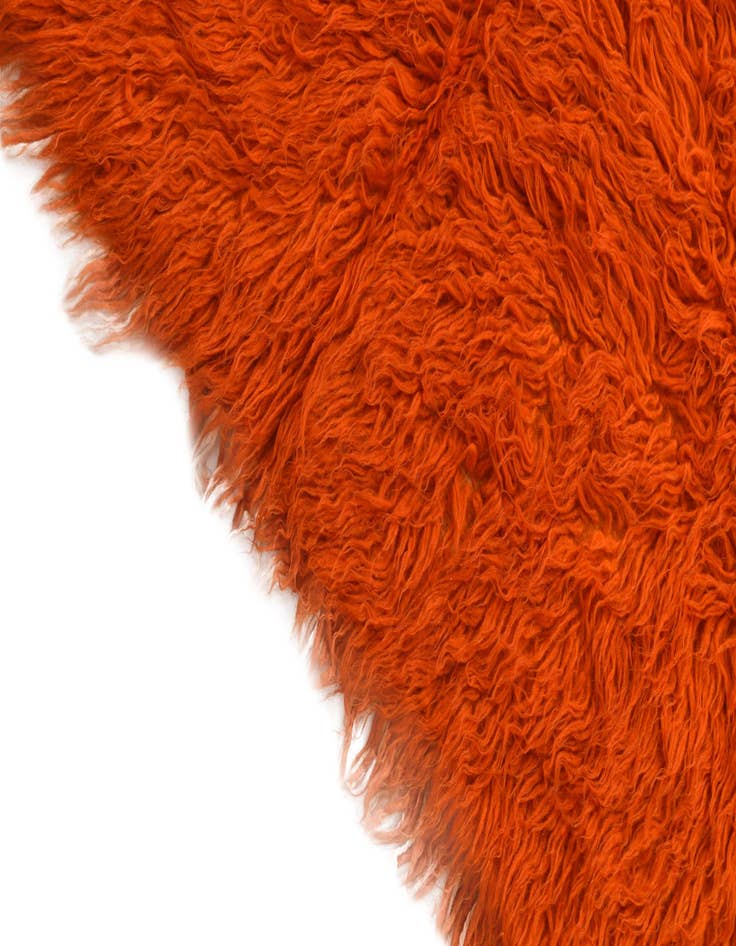 Detail image of  2' 4 x 4' 5  Hand Knotted Moroccan Wool Runner Rug