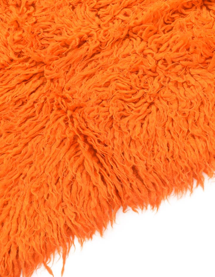 Detail image of  2' 2 x 4' 7  Hand Knotted Moroccan Wool Runner Rug