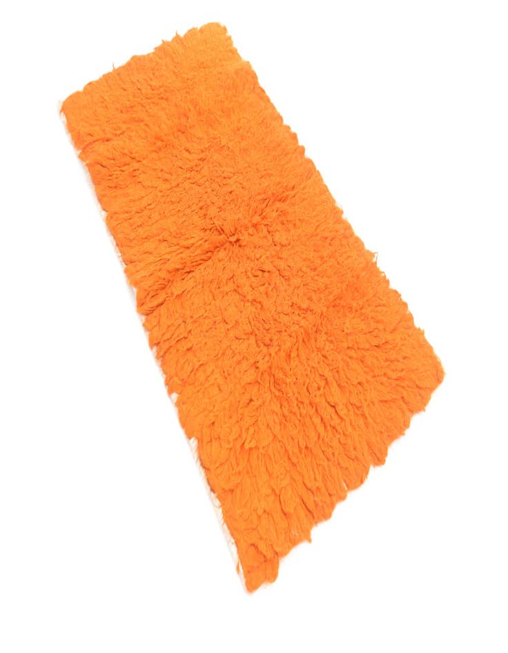 Detail image of  2' 4 x 4' 4  Hand Knotted Moroccan Wool Runner Rug